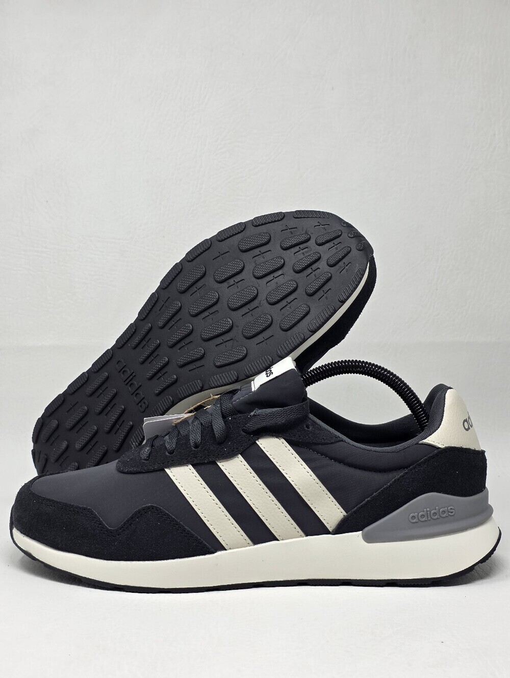 Adidas Run 60s 4.0 Black Gray Retro Men's Size 10 Shoes Trainers JS3333 New